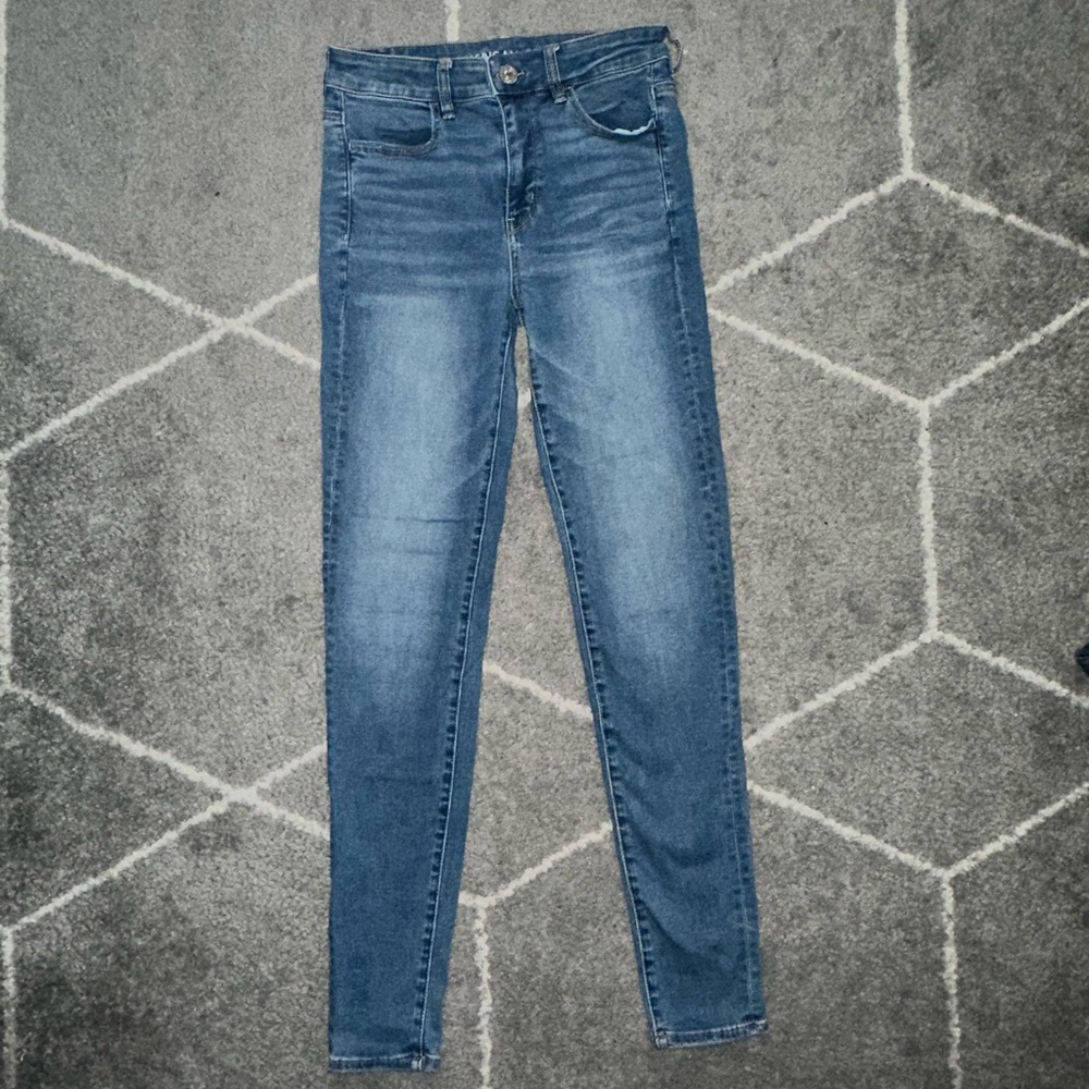 American Eagle High Rise Jeggings, Size 8 Long